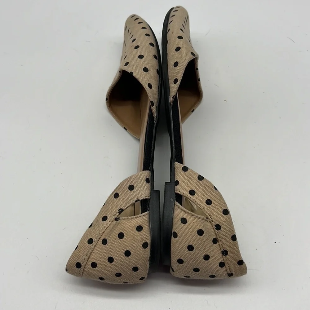 Gap Tan with Black Polka Dot Flats size 8 - Picture 7 of 10